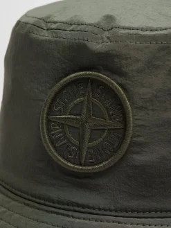 Logo nylon bucket hat