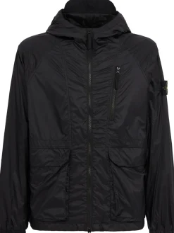 Logo nylon casual jacket