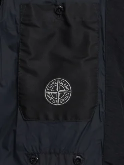 Logo nylon down jacket
