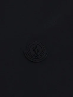 Logo nylon s/s half-zip shirt