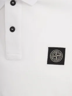 Logo patch cotton polo shirt