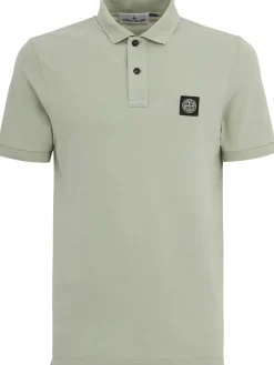 Logo patch cotton polo shirt