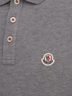Logo patch cotton polo shirt