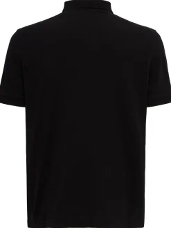Logo patch cotton polo shirt