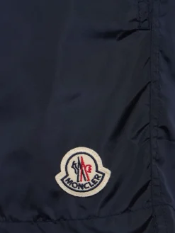 Logo patch nylon swim shorts