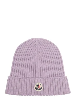 Logo virgin wool beanie