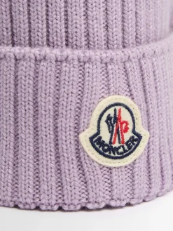 Logo virgin wool beanie