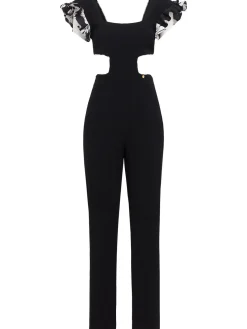 Long jumpsuit w/ cutouts