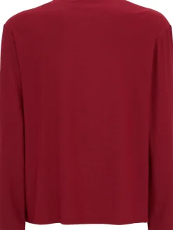 Long sleeve boat neck t-shirt