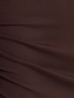 Long sleeved crewneck mini dress