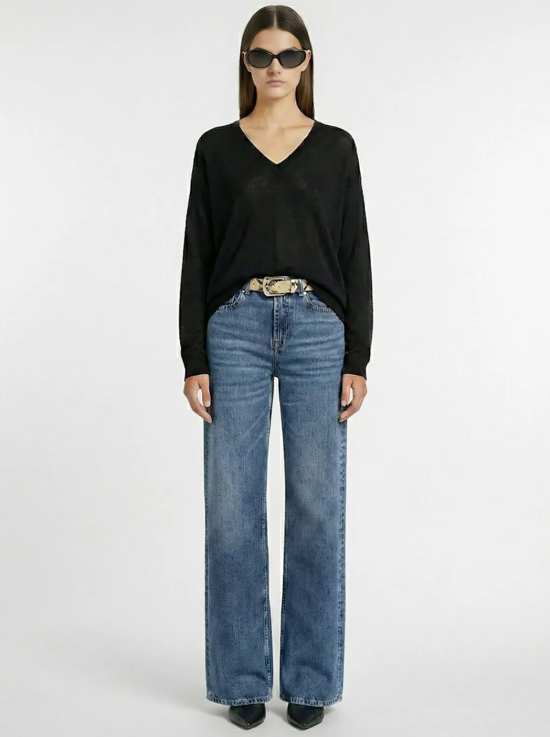 Maglia Aura in cashmere con scollo a V