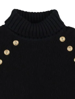 Maglia collo alto in misto lana