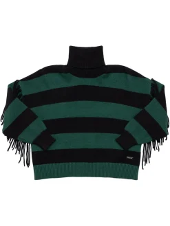 Maglia collo alto in misto viscosa