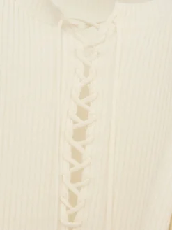 Maglia cropped Fanja con laccini