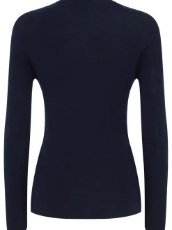 Maglia girocollo Ada in lana a costine