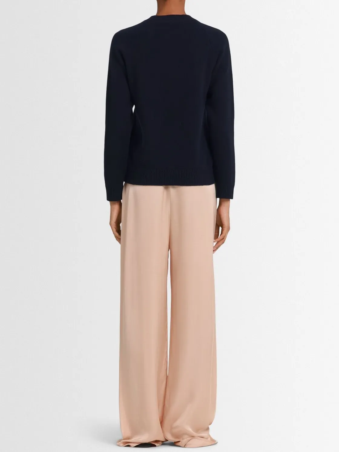 Maglia girocollo Ida in lana con maniche raglan