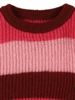 Maglia in misto acrilico a righe