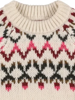 Maglia in misto acrilico a righe