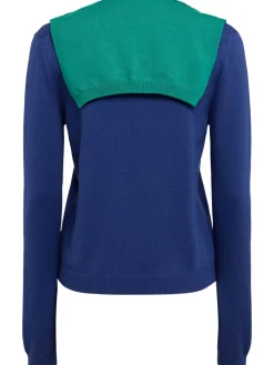 Maglia in misto lana a strati / scollo a V