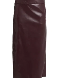 Midi skirt w/ buckle belt
