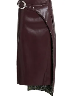 Midi skirt w/ buckle belt