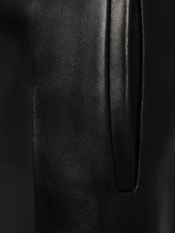 Miles straight leg leather pants