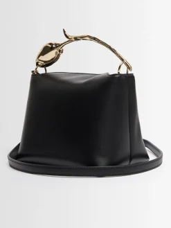 Mini Bloom leather top handle bag