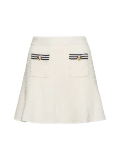 Minigonna in maglia texturizzata