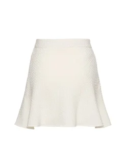 Minigonna in maglia texturizzata