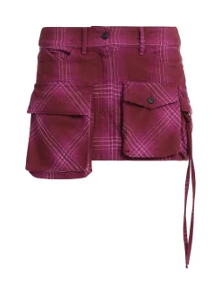 Minigonna in misto cotone con tasche cargo