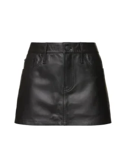 Minigonna in pelle