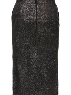 Minigonna in viscosa con paillettes