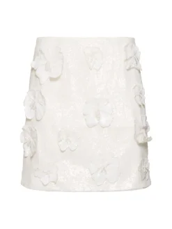 Minigonna Saje con paillettes e fiori