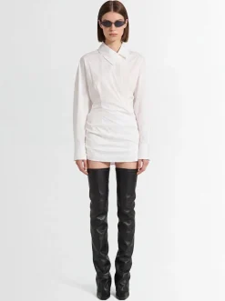 Mini shirt dress