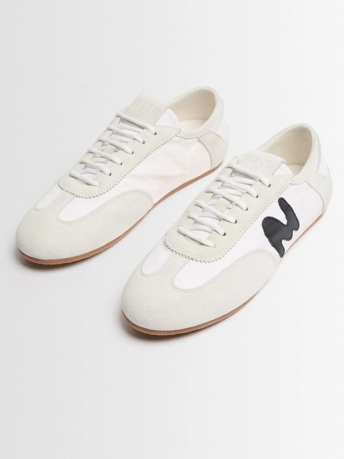 New Retro Trainer leather blend sneakers