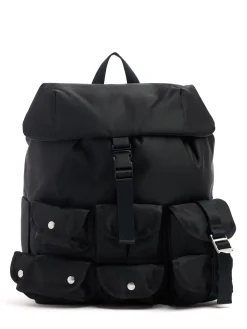 Nylon backpack w/pockets