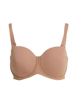Nylon blend strapless bra