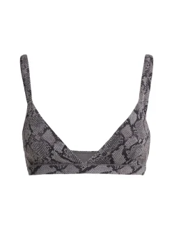 Nylon blend triangle bralette