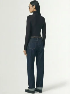 Nylon blend turtleneck top