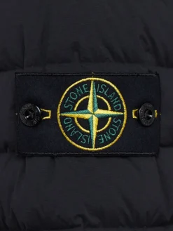 Nylon hooded down jacket