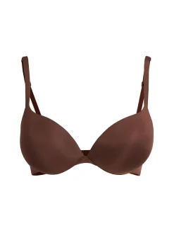 Nylon push-up plunge bra