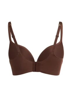 Nylon push-up plunge bra