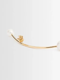 Orecchino singolo Stellari Grande con perle