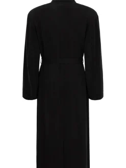Oversize cupro trench coat