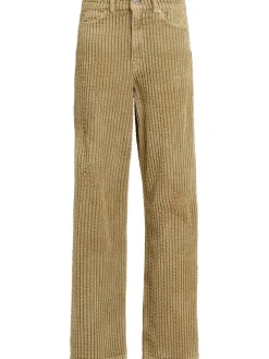 Pantaloni ampi a coste