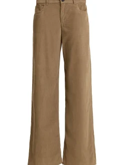 Pantaloni ampi Eglitta in cotone millerighe