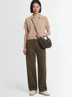 Pantaloni ampi in cotone