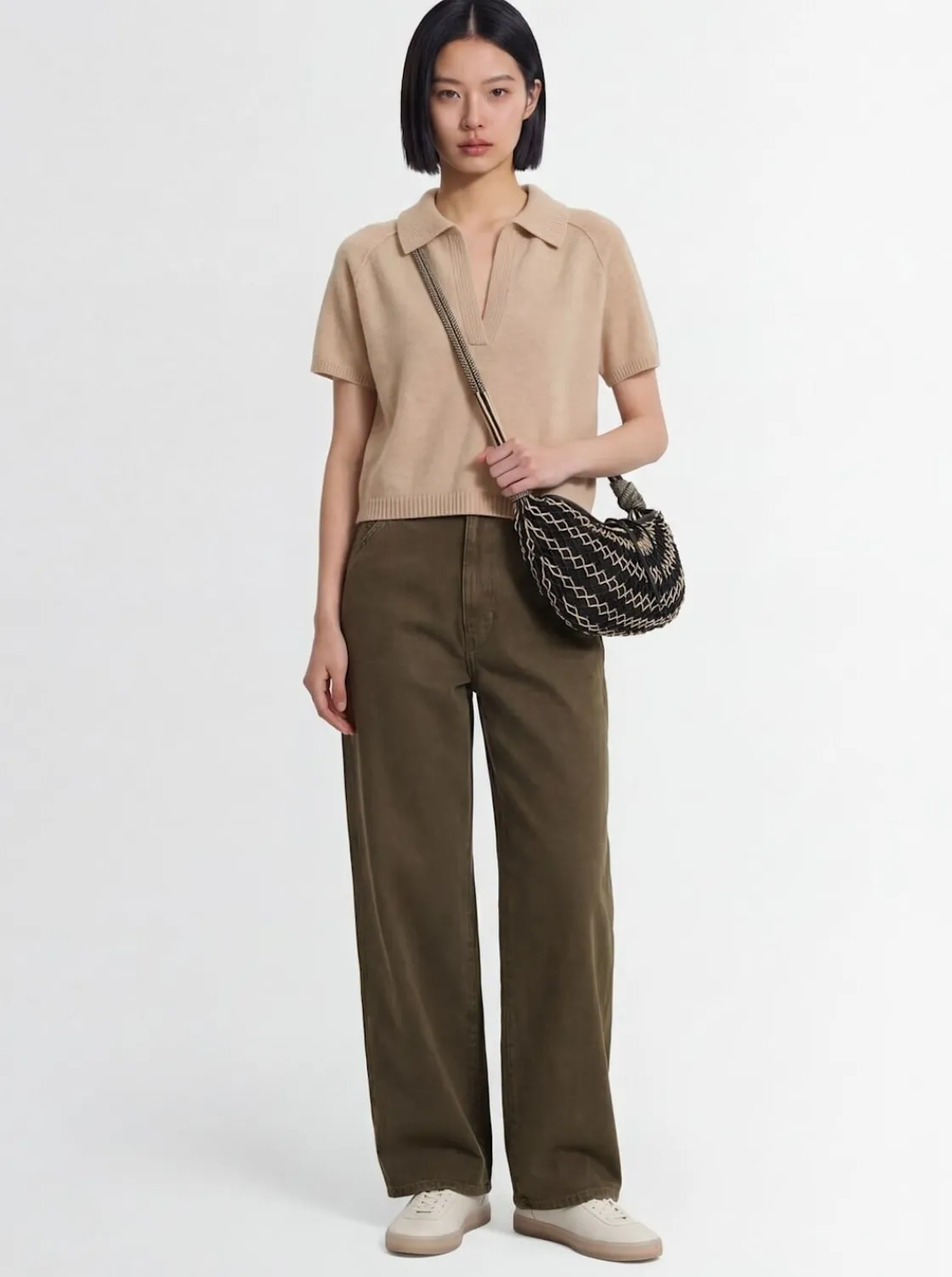 Pantaloni ampi in cotone