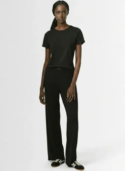 Pantaloni boyfriend in misto cotone