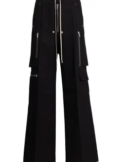 Pantaloni Cargobelas in lana con zip